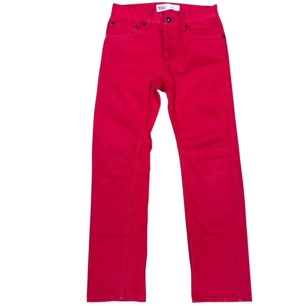 LEVI'S® 511™ Men's Slim Fit Straight Leg Jeans Red Black Patch | W28 x L28